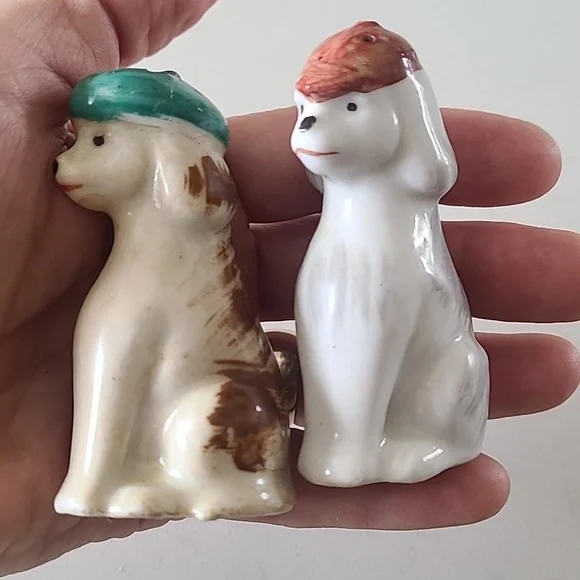 Vintage antique dog shakers - Picture 3 of 5